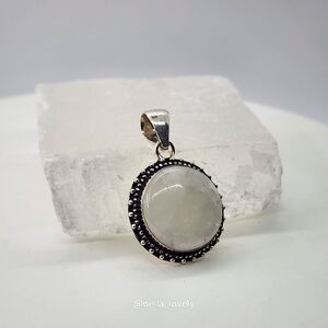 Rainbow Moonstone Ethnic Handmade Pendant Jewelry 1.7"